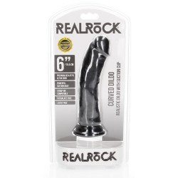 Real Rock Ultra Skin Gode Little Curved ReakRock 15.5 x 3.7 cm Noir